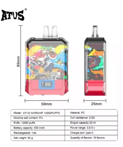 ATVS WARSHIP 12000 Puffs 5