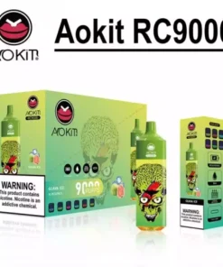 Aokit RC 9000 baforadas RGB Light 0 2 3 5 Nicotina descartável 8