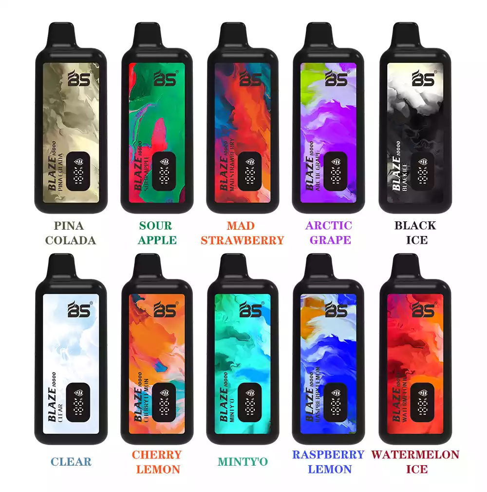 BREZE BS BLAZE10000 Puffs rechargeables de haute qualité en vrac Acheter un stylo vape de cigarette électronique jetable en gros 0% 2% 5% à faible teneur en nicotine