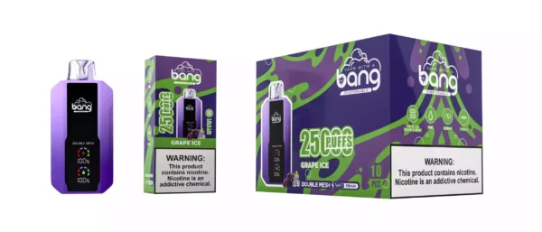 Bang 25000 Puffs 10 1 v měřítku