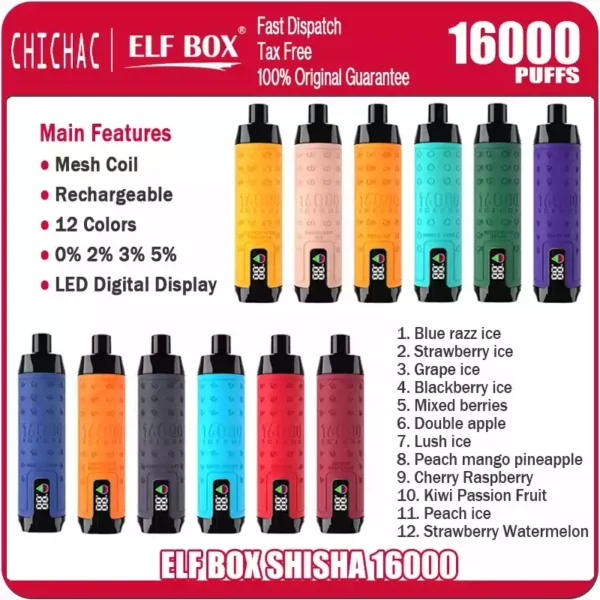 ELF BOX SHISHA 16000Puffs 3