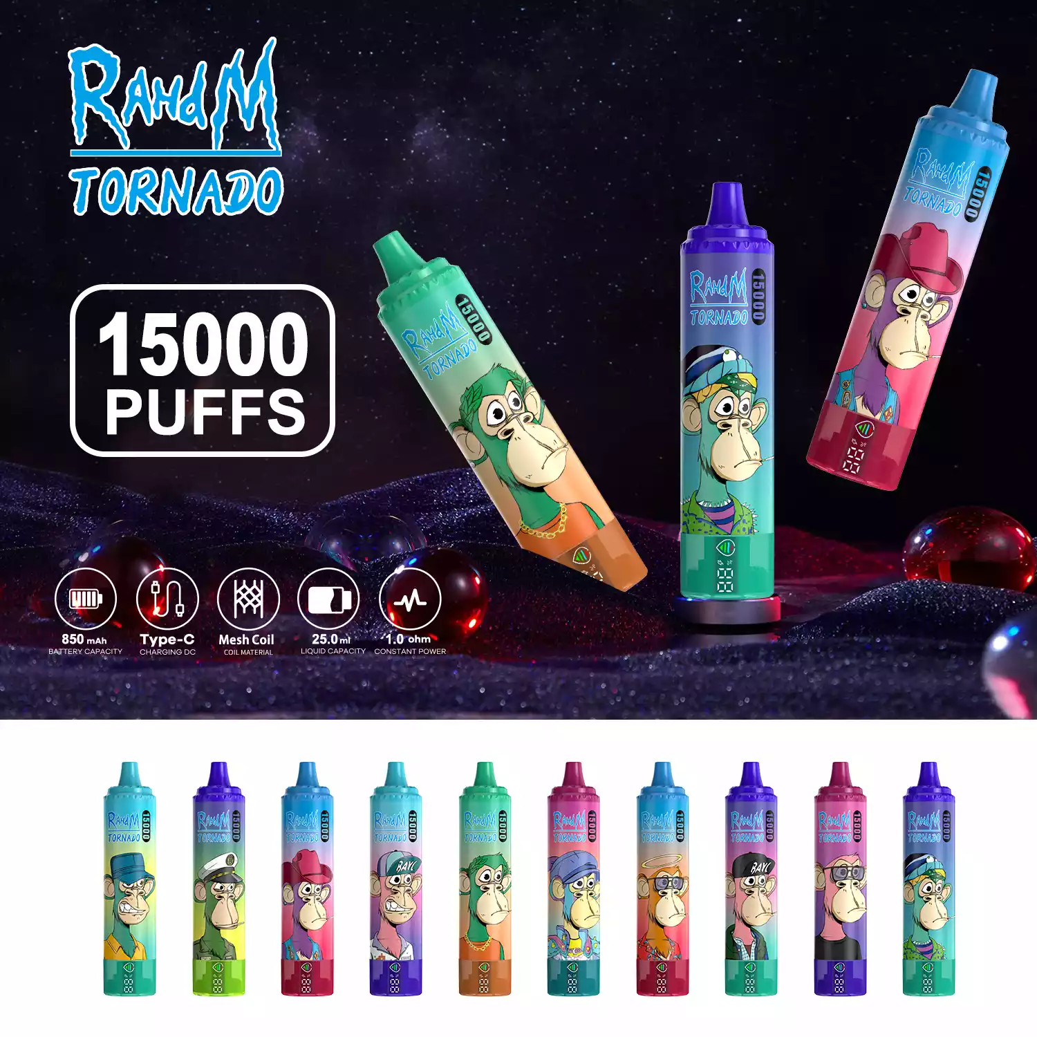 RAHDM 15000Puffs K26 Vente en gros 0% 2% 3% 5% Stylo vape à faible teneur en nicotine rechargeable de haute qualité en vrac Acheter une cigarette électronique jetable