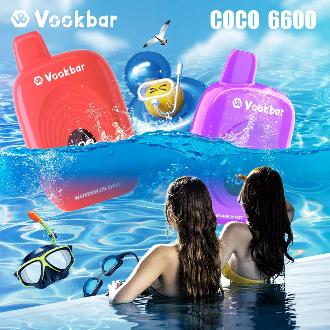 VASY Vookbar COCO 6600 bouffées vente en gros 3% faible teneur en nicotine rechargeable de haute qualité en vrac acheter cigarette électronique jetable