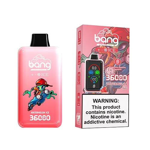 Bang 36000 Puffs Disposable Vape 40 Ml E Liquid Tune Ice Mode Fingerprint Pressure Regulation 2 Mode E Vape