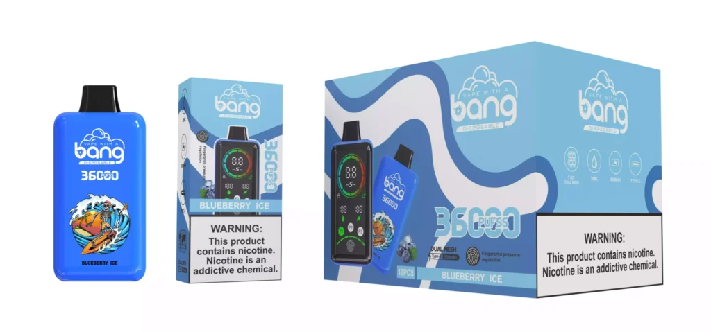 Bang 36000 Puffs Disposable Vape Pen Wholesale 0%, 2%, 3%, 5% Low Nicotine Rechargeable High Quality Bulk Buy Disposable Electronic Cigarette