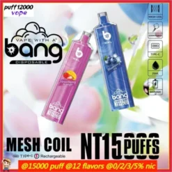 BANG TN 15000XXL Puffs Disposable Vape Massive Capacity Wholesale 0%, 2%, 3%, 5% Low Nicotine Rechargeable High Quality Bulk Buy Experience Ultimate Satisfaction