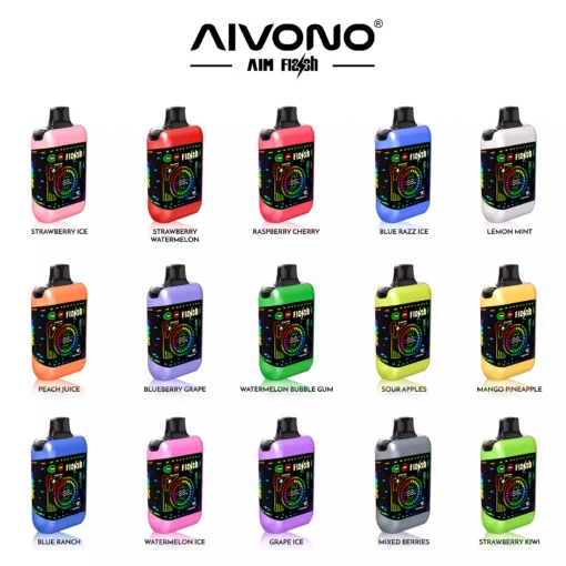 Best-Selling AIVONO AIM FLASH 35000 Puffs Rechargeable Vape Pen with Dual Mesh and Nicotine Options for Wholesale (2)