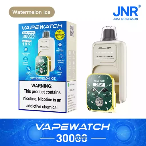 2025 Best-Selling Premium JNR Vape Watch 30000 Puffs Rechargeable Disposable Vape with Dual Mesh Coil and Large Digital Display from Source Factory (15)