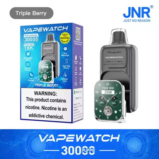 2025 Best-Selling Premium JNR Vape Watch 30000 Puffs Rechargeable Disposable Vape with Dual Mesh Coil and Large Digital Display from Source Factory (18)