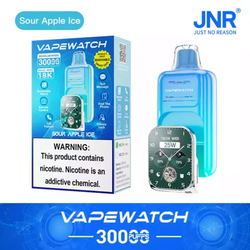 2025 Best-Selling Premium JNR Vape Watch 30000 Puffs Rechargeable Disposable Vape with Dual Mesh Coil and Large Digital Display from Source Factory (19)