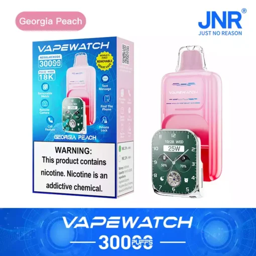 2025 Best-Selling Premium JNR Vape Watch 30000 Puffs Rechargeable Disposable Vape with Dual Mesh Coil and Large Digital Display from Source Factory (21)