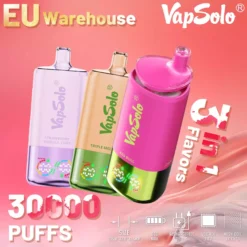 Premium Vapsolo Triple 30K Puffs Disposable Vape with 0% 2% 3% 5% Nicotine LCD Tanks Three Liquid an (11)